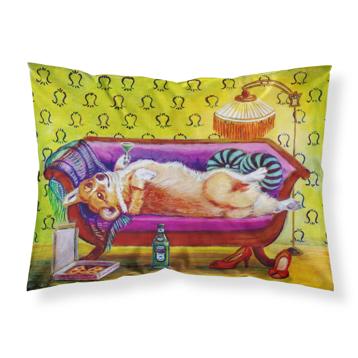 UPC 747432913941 product image for Corgi Home Alone Fabric Standard Pillowcase | upcitemdb.com