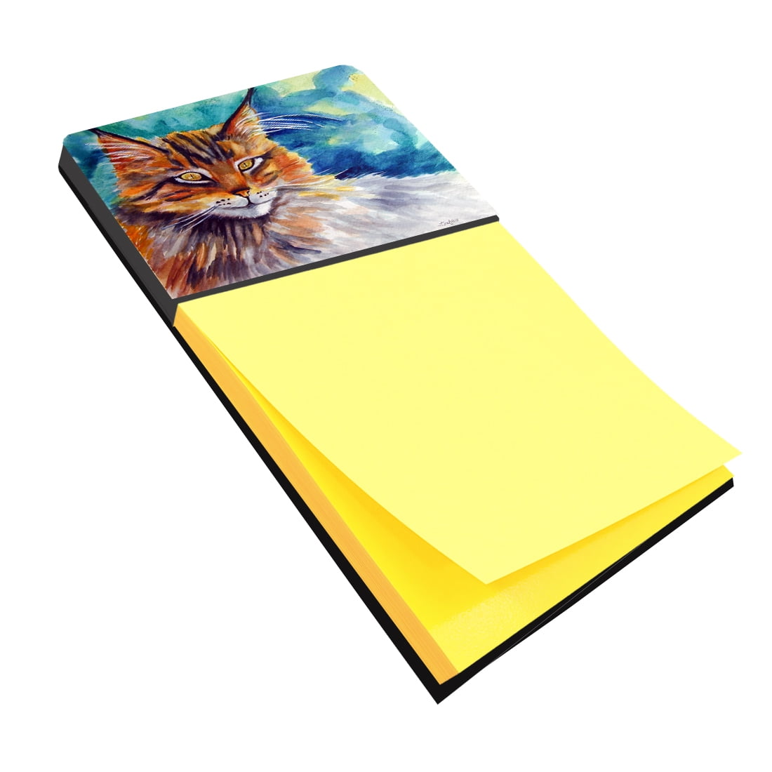 7421sn Maine Coon Cat Watching You Sticky Note Holder
