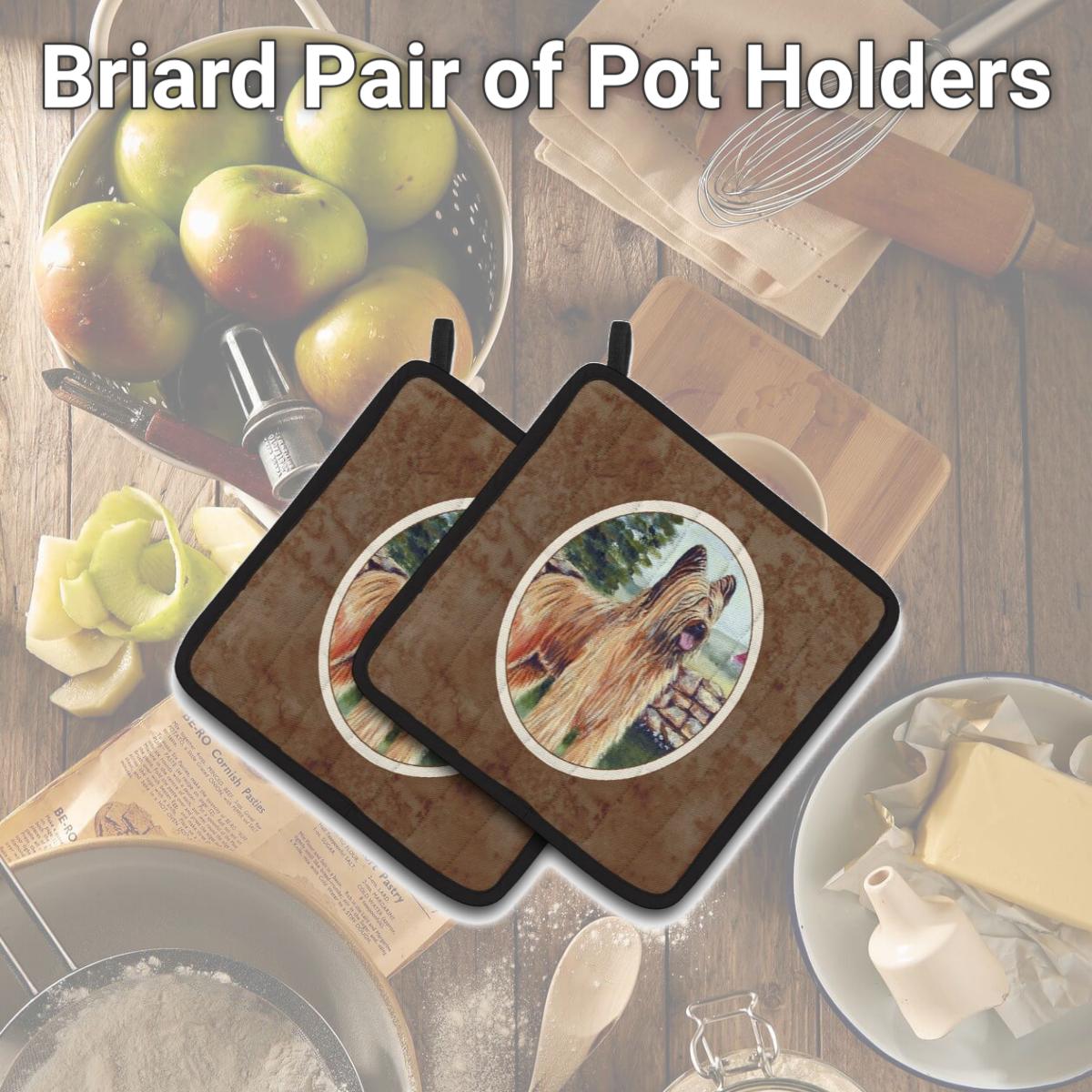 Picture of Carolines Treasures 7003PTHD Briard Pair of Pot Holders