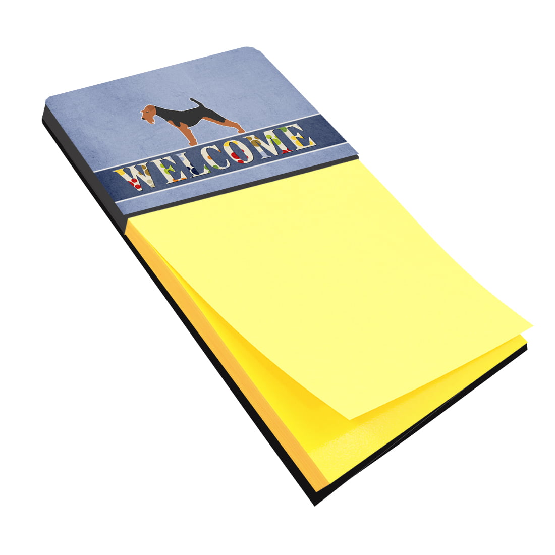 Bb5489sn Welsh Terrier Welcome Sticky Note Holder
