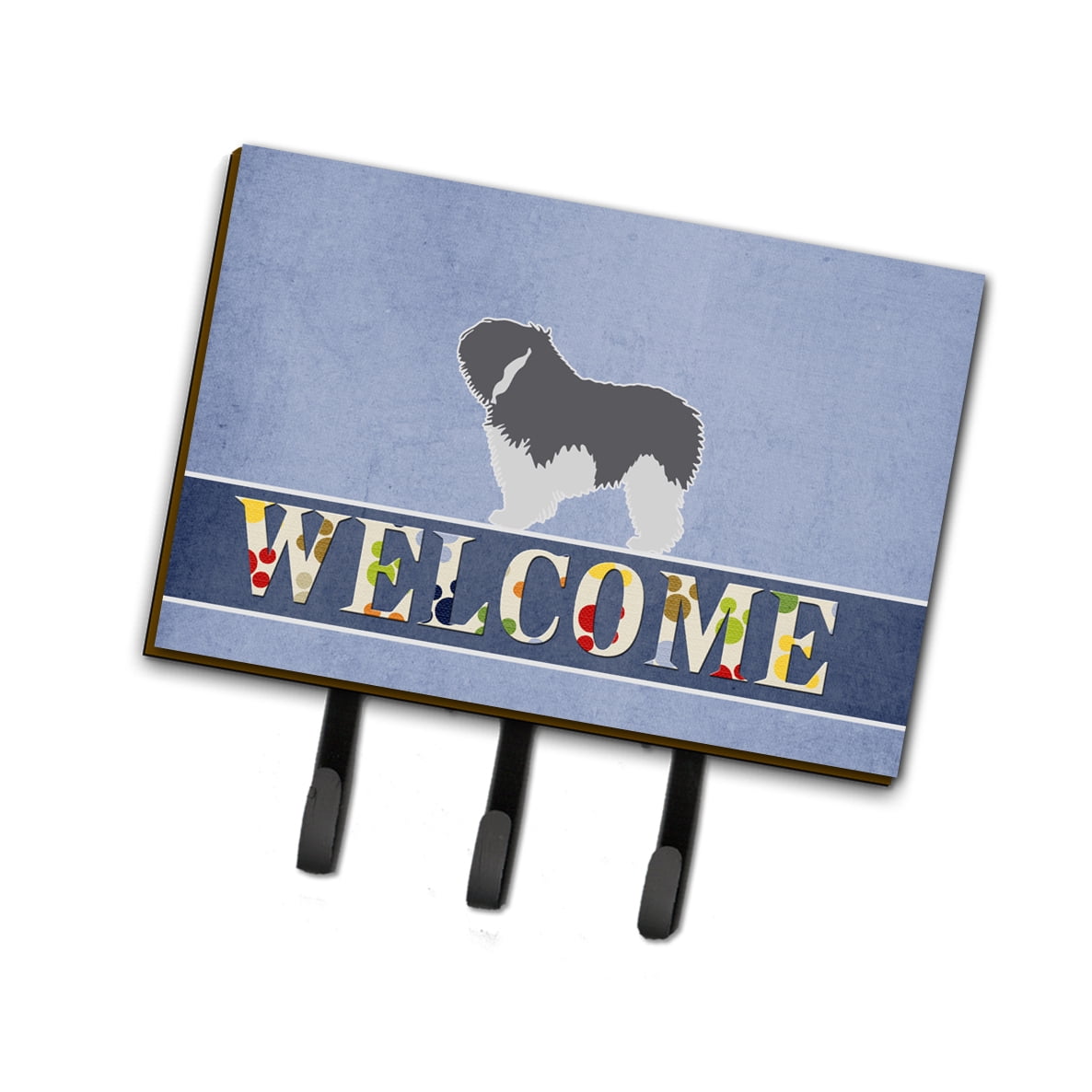UPC 747432911329 product image for Polish Lowland Sheepdog Dog Welcome Leash or Key Holder | upcitemdb.com