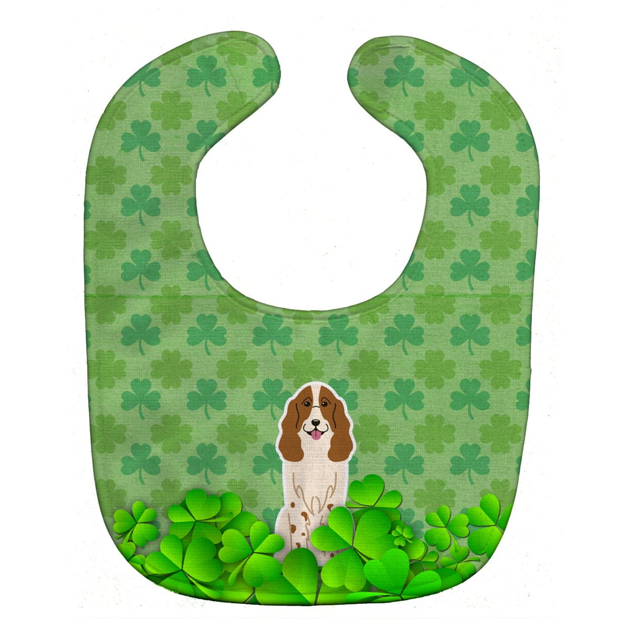 Bb6172bib Russian Spaniel Shamrocks Baby Bib