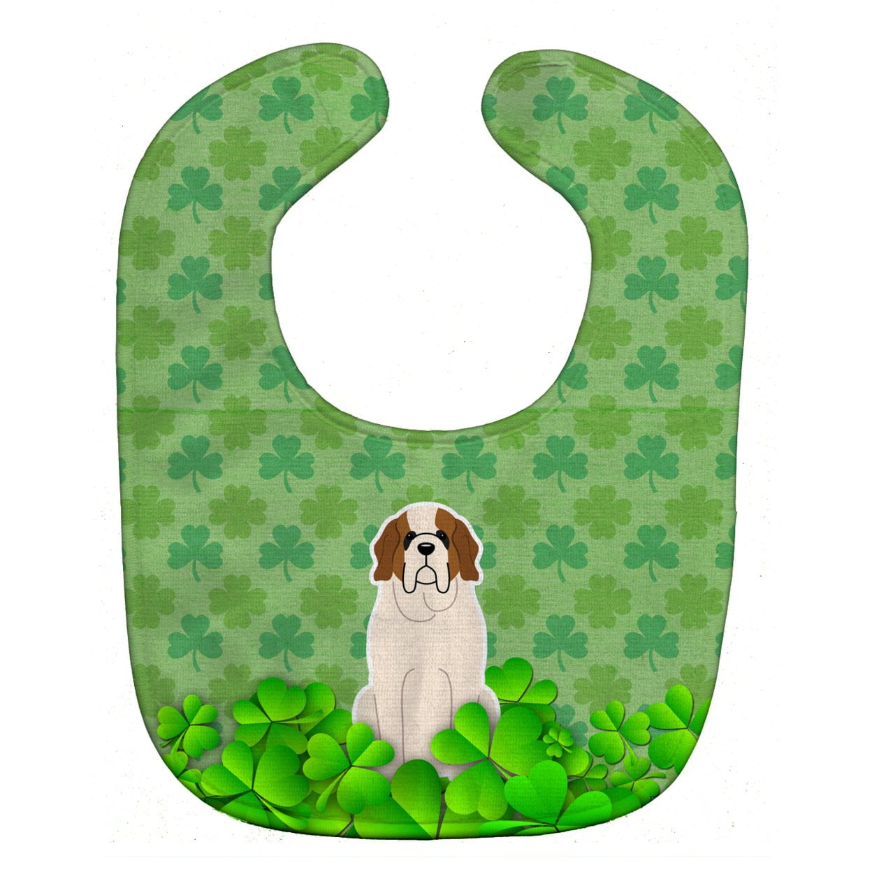 Bb6176bib Saint Bernard Shamrocks Baby Bib