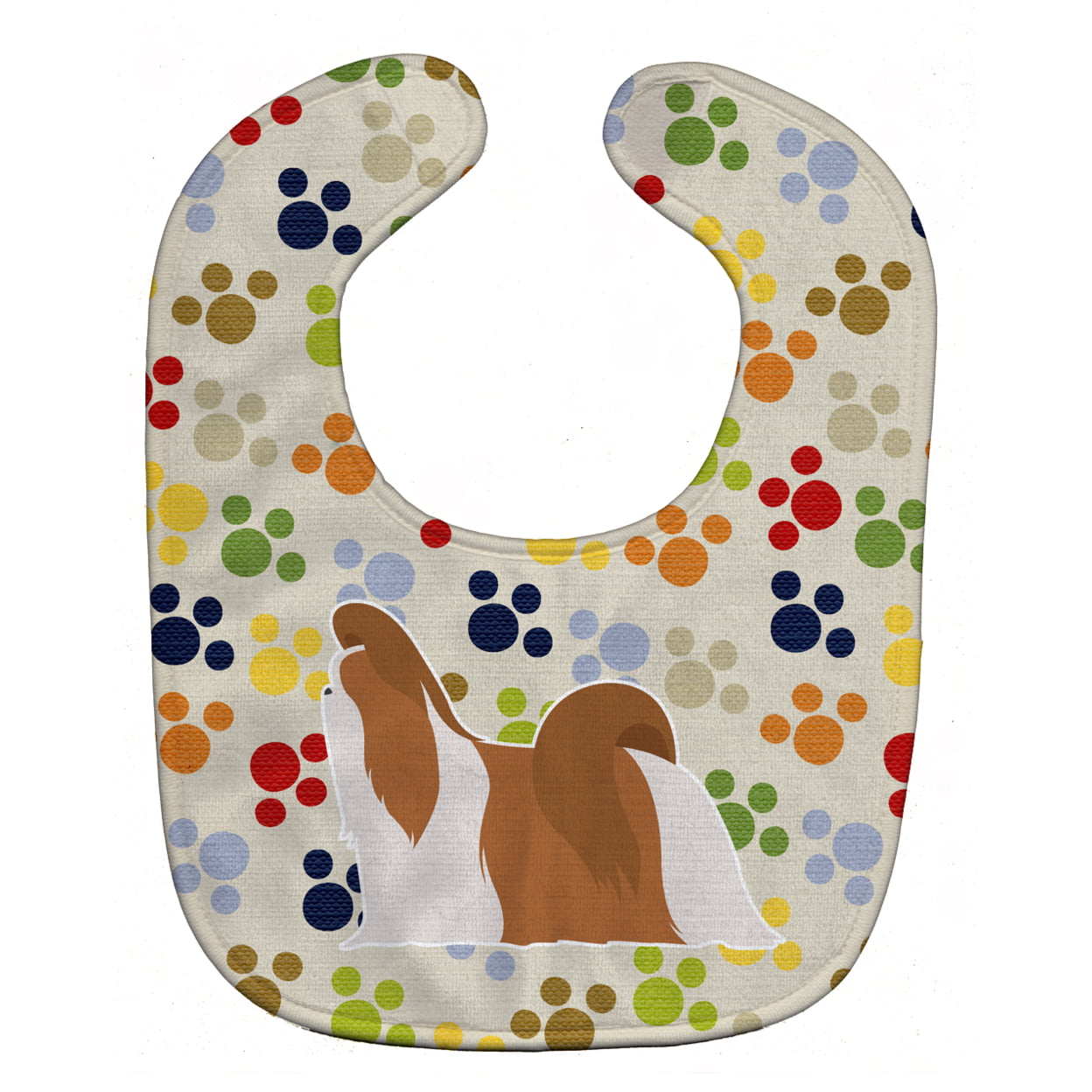 Bb6351bib Shih Tzu Pawprints Baby Bib