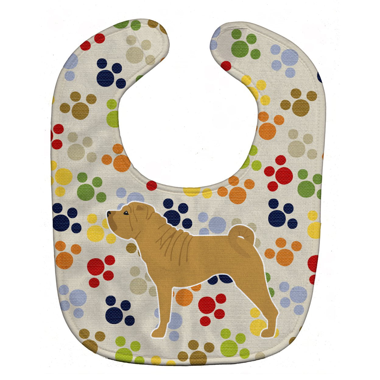 Bb6357bib Shar Pei Merry Pawprints Baby Bib