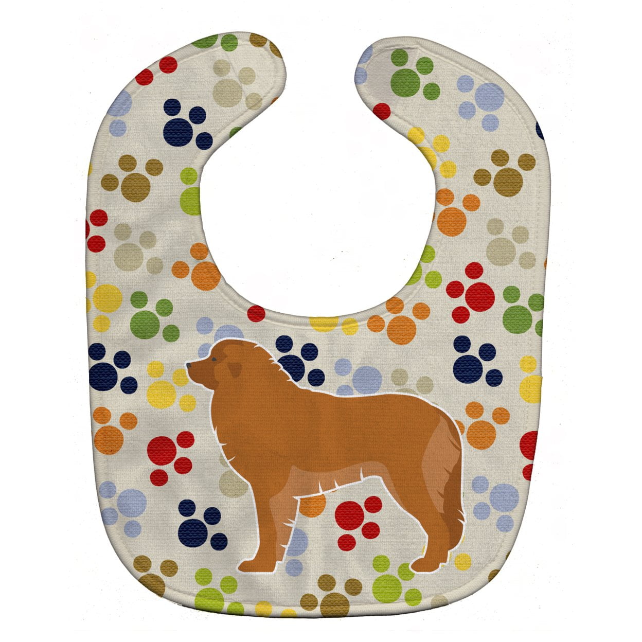 Bb6363bib Leonberger Pawprints Baby Bib