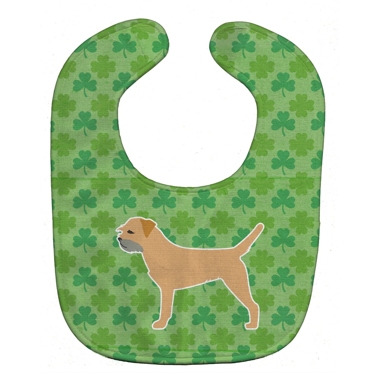 Bb6394bib Border Terrier Shamrocks Baby Bib