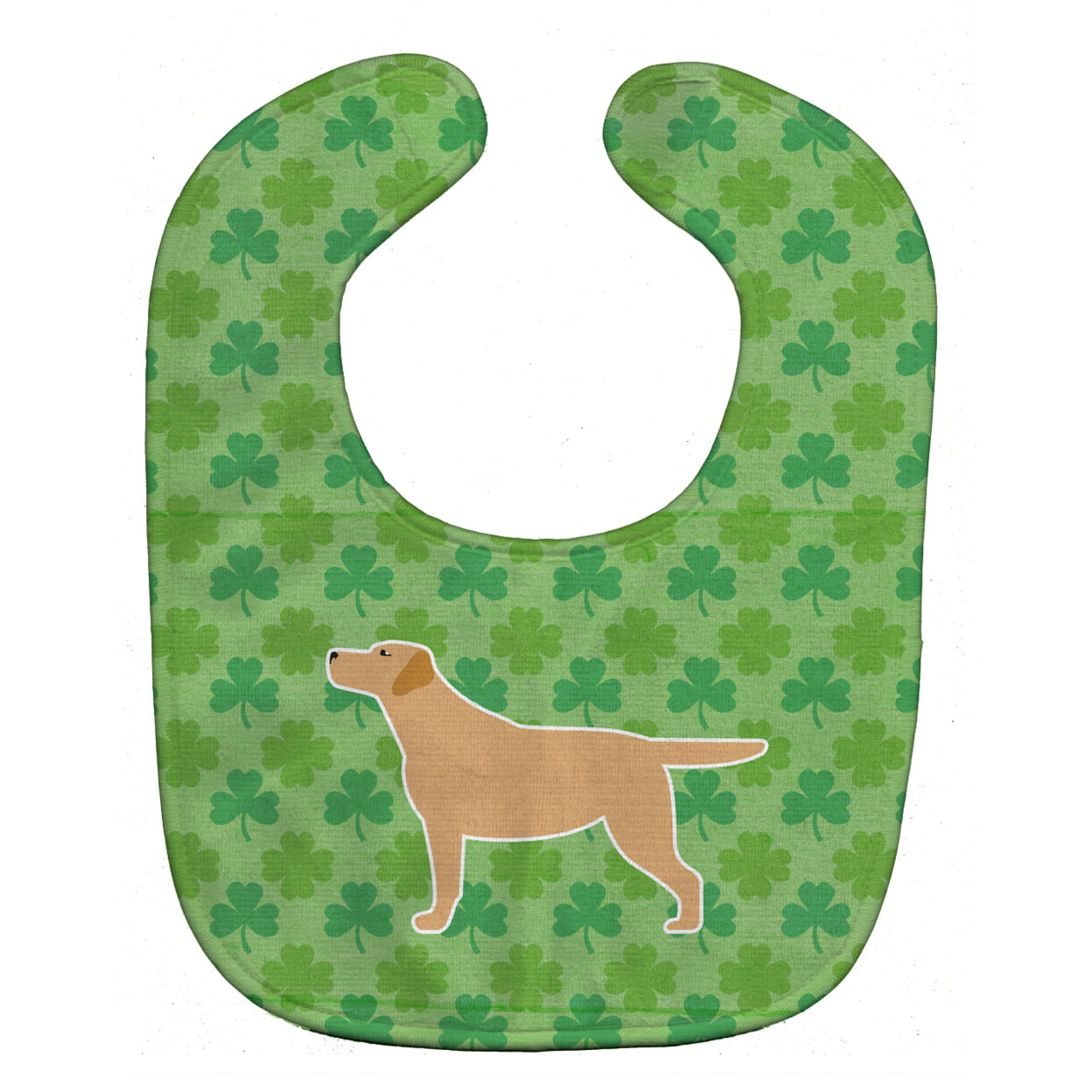 Bb6402bib Yellow Labrador Retriever Shamrocks Baby Bib