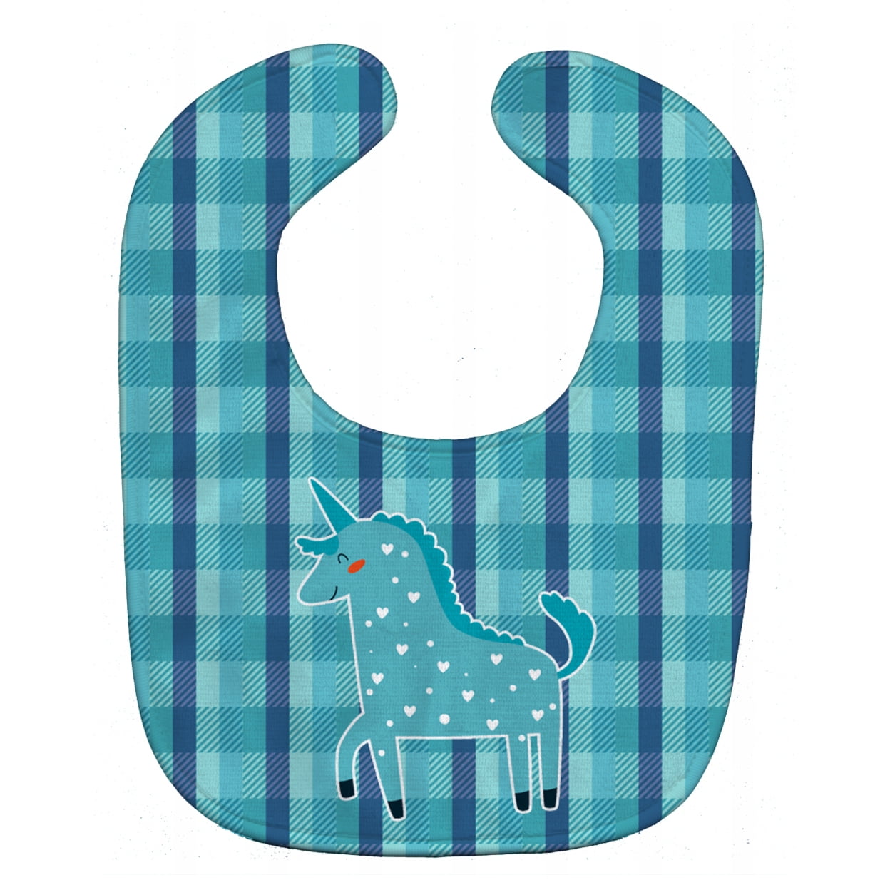 BB6740BIB Unicorn in Plaid Baby Bib