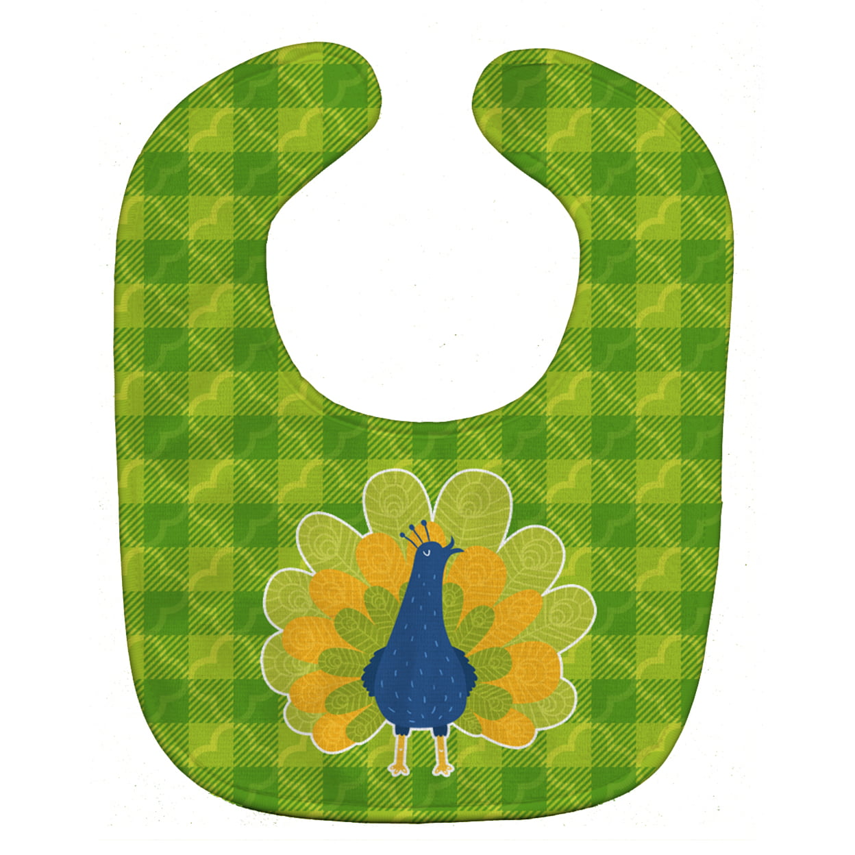 Bb6770bib Pretty Peacock Baby Bib