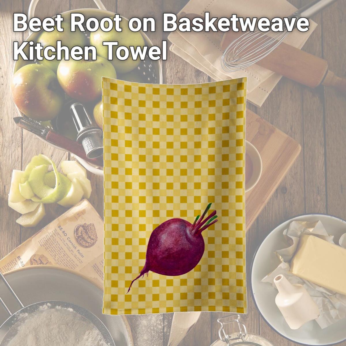 Picture of Carolines Treasures BB7185KTWL Beet Root on Basketweave Kitchen Towel