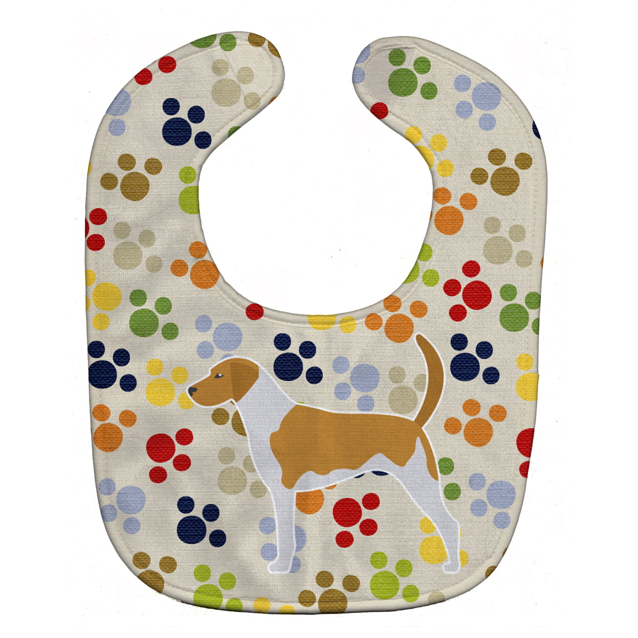 Bb6303bib American Foxhound Pawprints Baby Bib