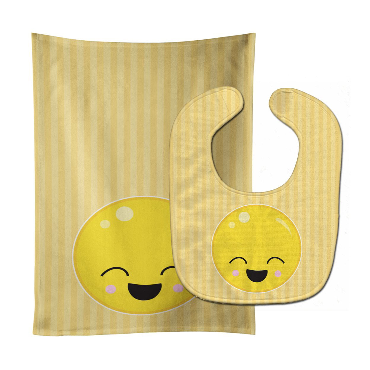 Laughy Face Baby Bib & Burp Cloth