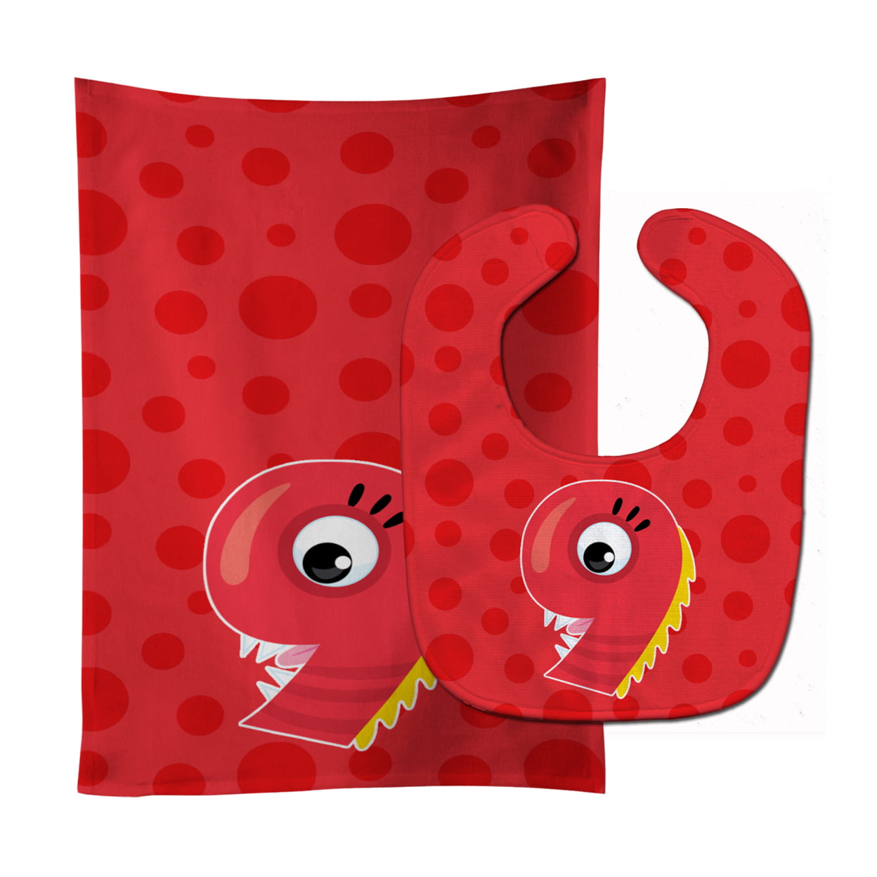 Monster Month 9 Baby Bib & Burp Cloth