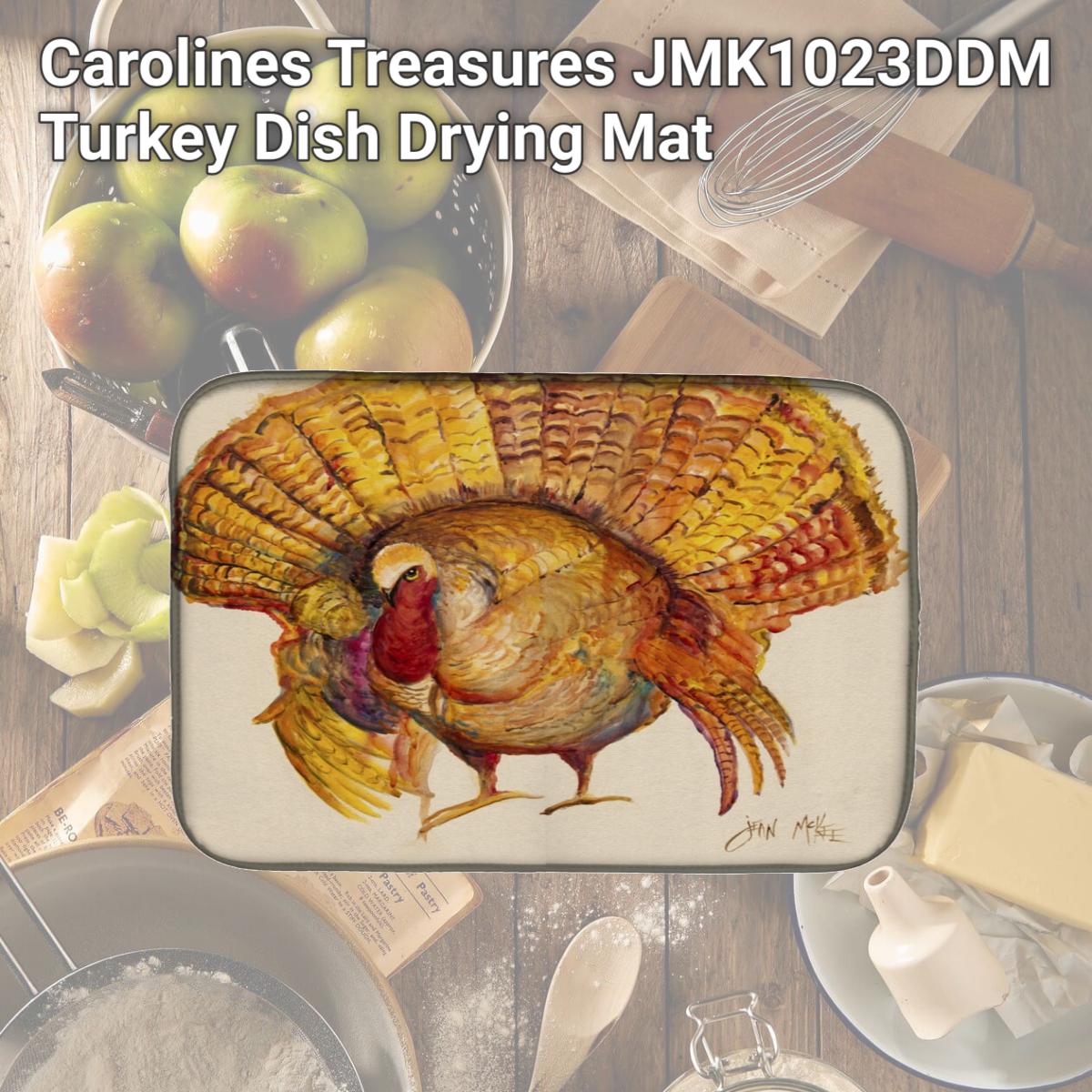 Picture of Carolines Treasures JMK1023DDM Turkey Dish Drying Mat