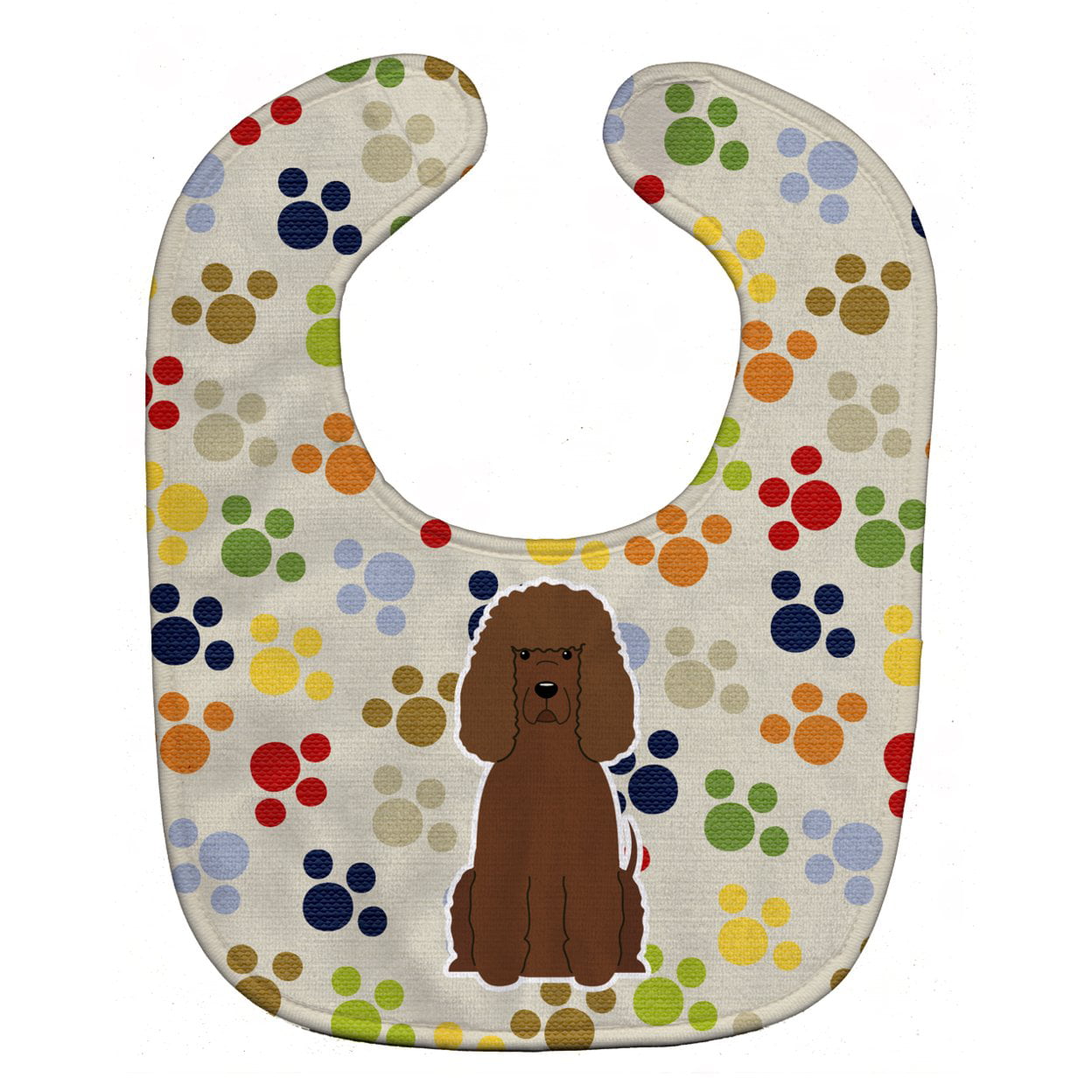 Bb5892bib Pawprints Irish Water Spaniel Baby Bib