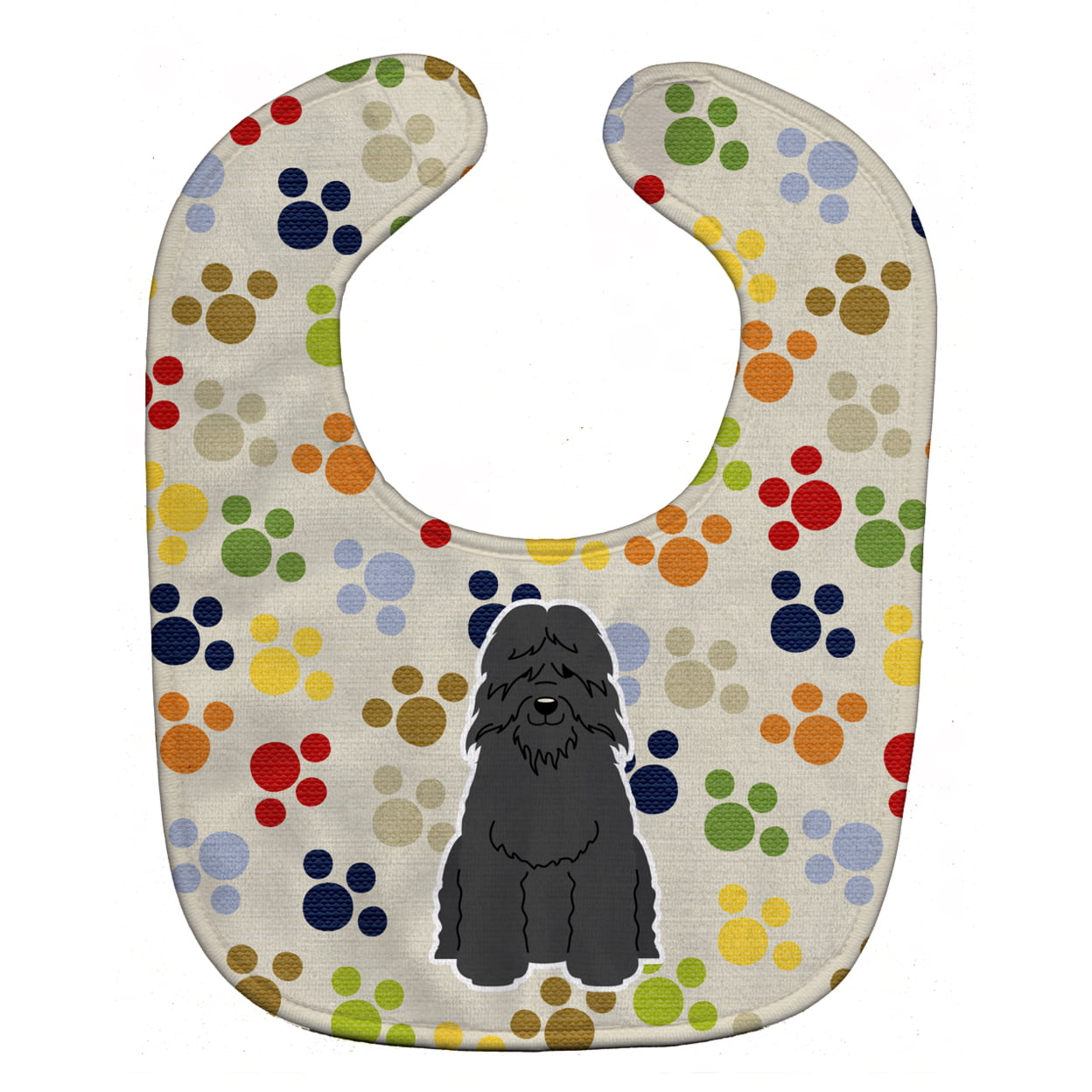 Bb5903bib Pawprints Bouvier Des Flandres Baby Bib