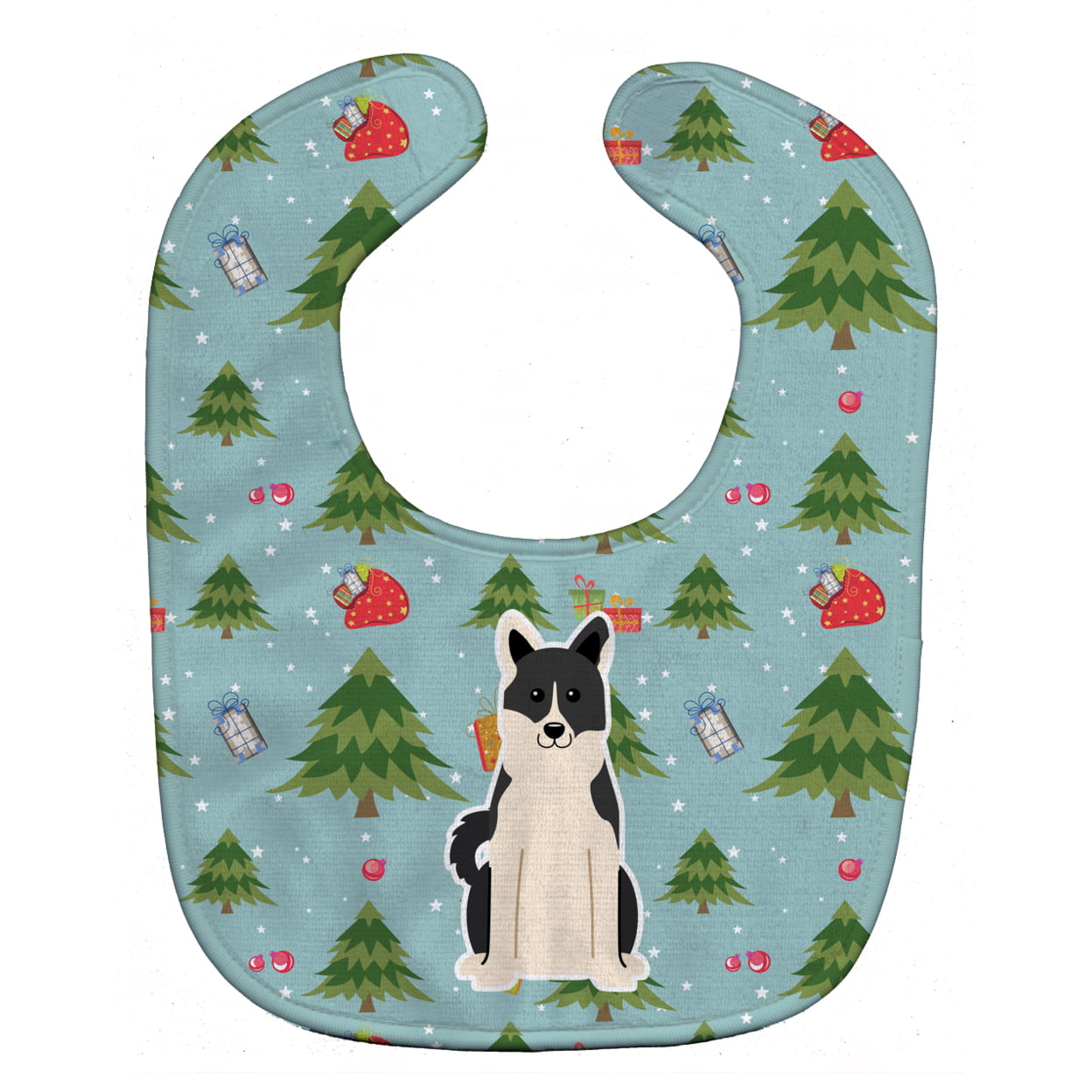 Bb4689bib Christmas Russo-european Laika Spitz Baby Bib