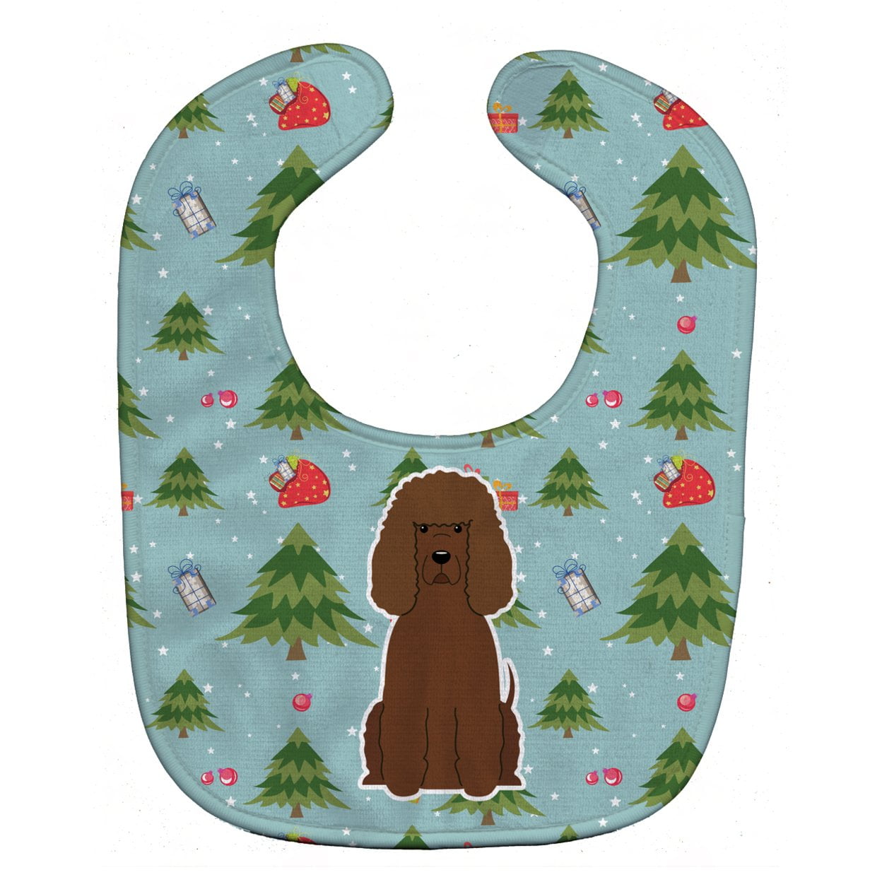 Bb4723bib Christmas Irish Water Spaniel Baby Bib