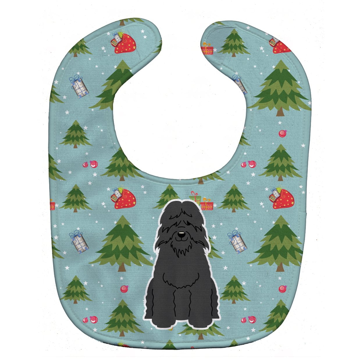 Bb4734bib Christmas Bouvier Des Flandres Baby Bib