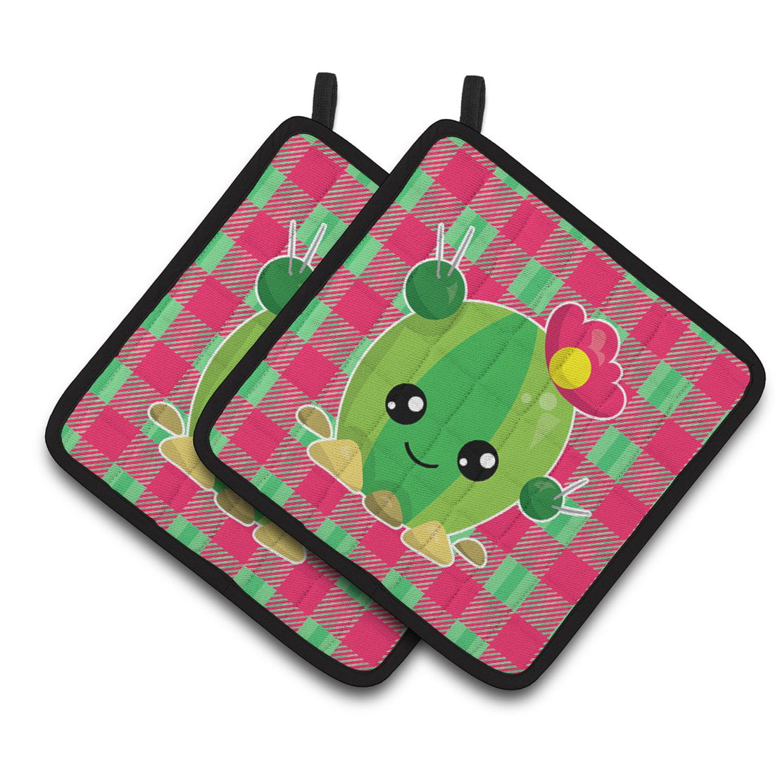 Bb6849pthd Cactus Peace Out Pair Of Pot Holders