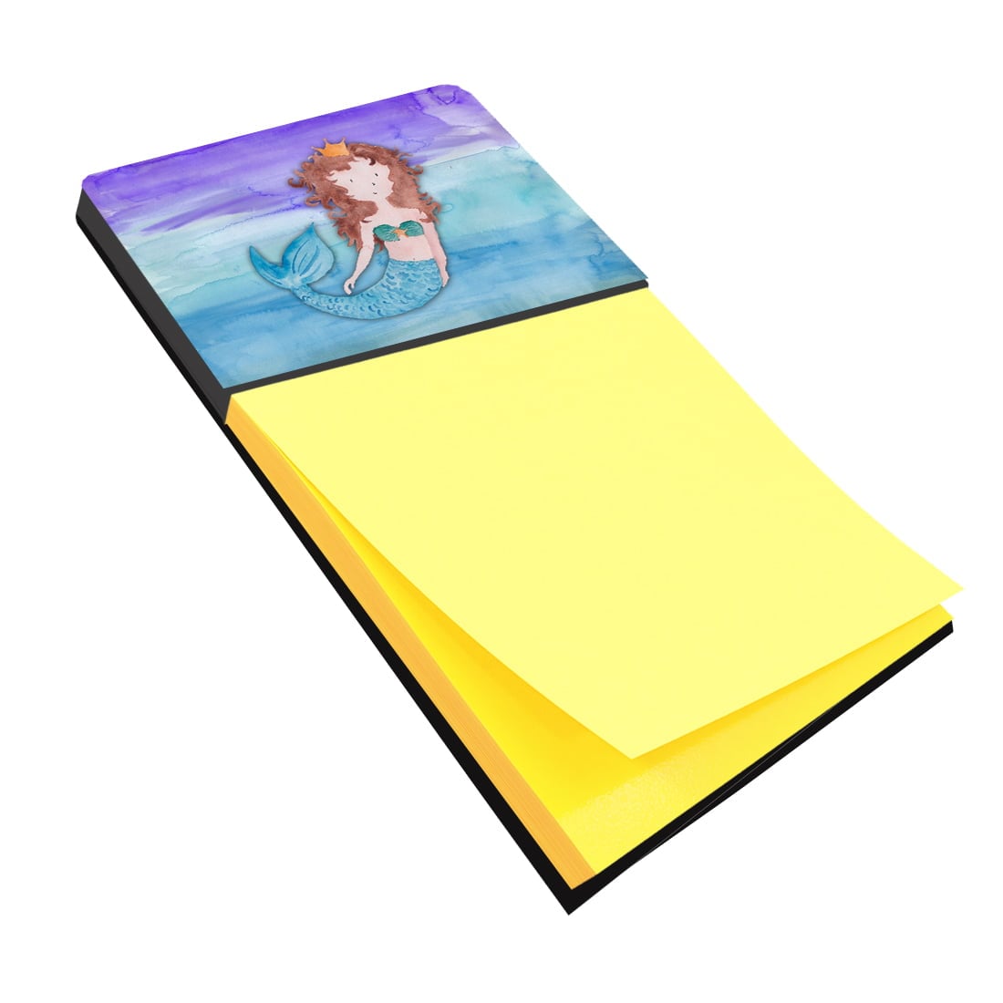 UPC 695869082719 product image for Brunette Mermaid Sticky Note Holder - Multicolor - 3x3 inches - Refillable | upcitemdb.com