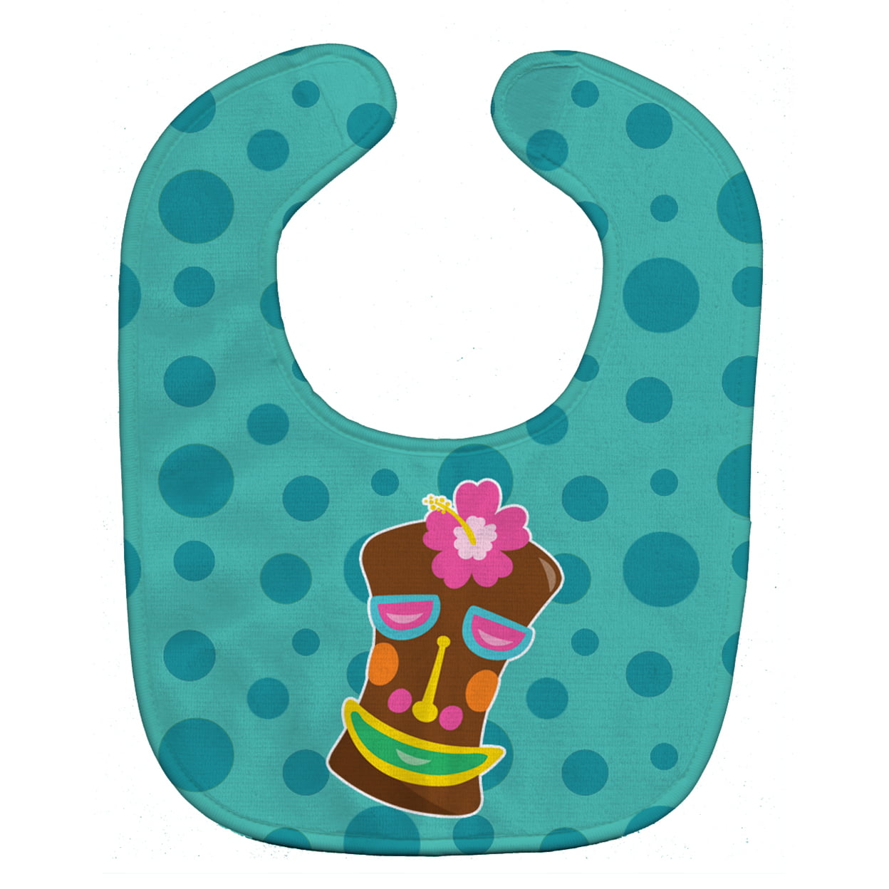 Tiki Face Girl Baby Bib