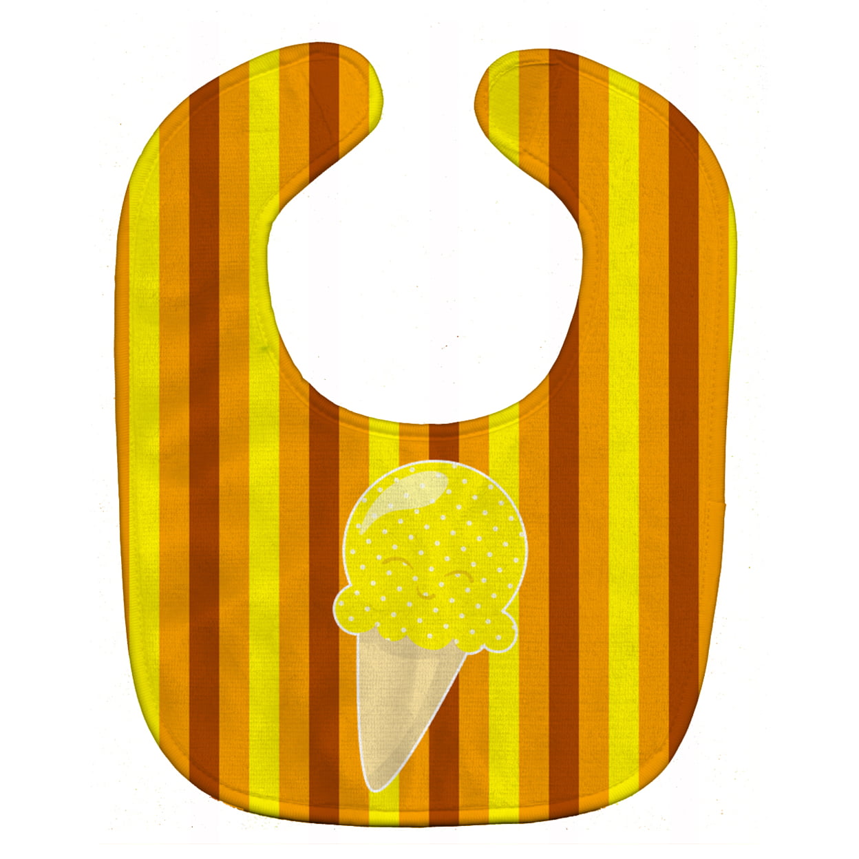 Ice Cream Cone Yellow Baby Bib