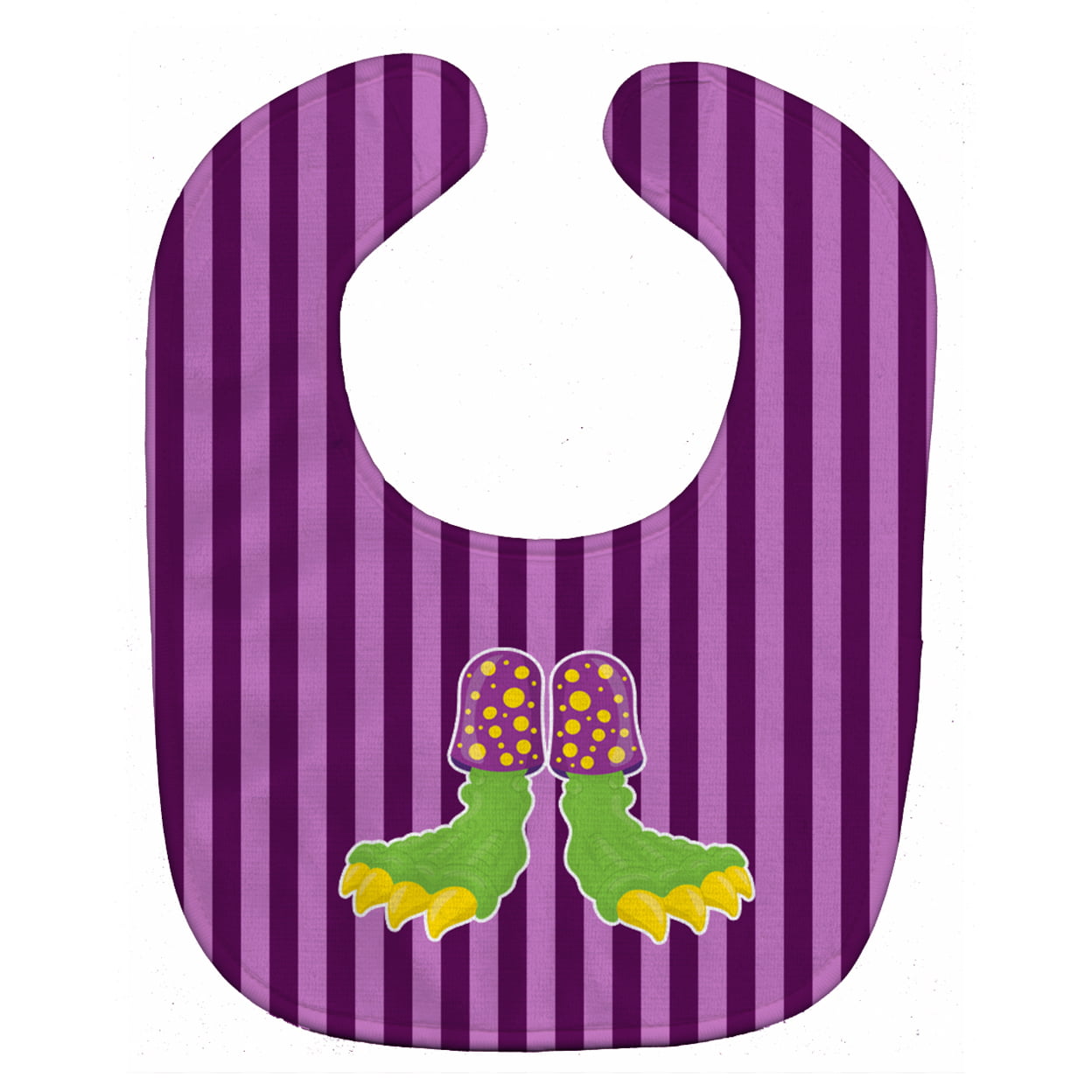 BB9105BIB Halloween Monster Feet Baby Bib