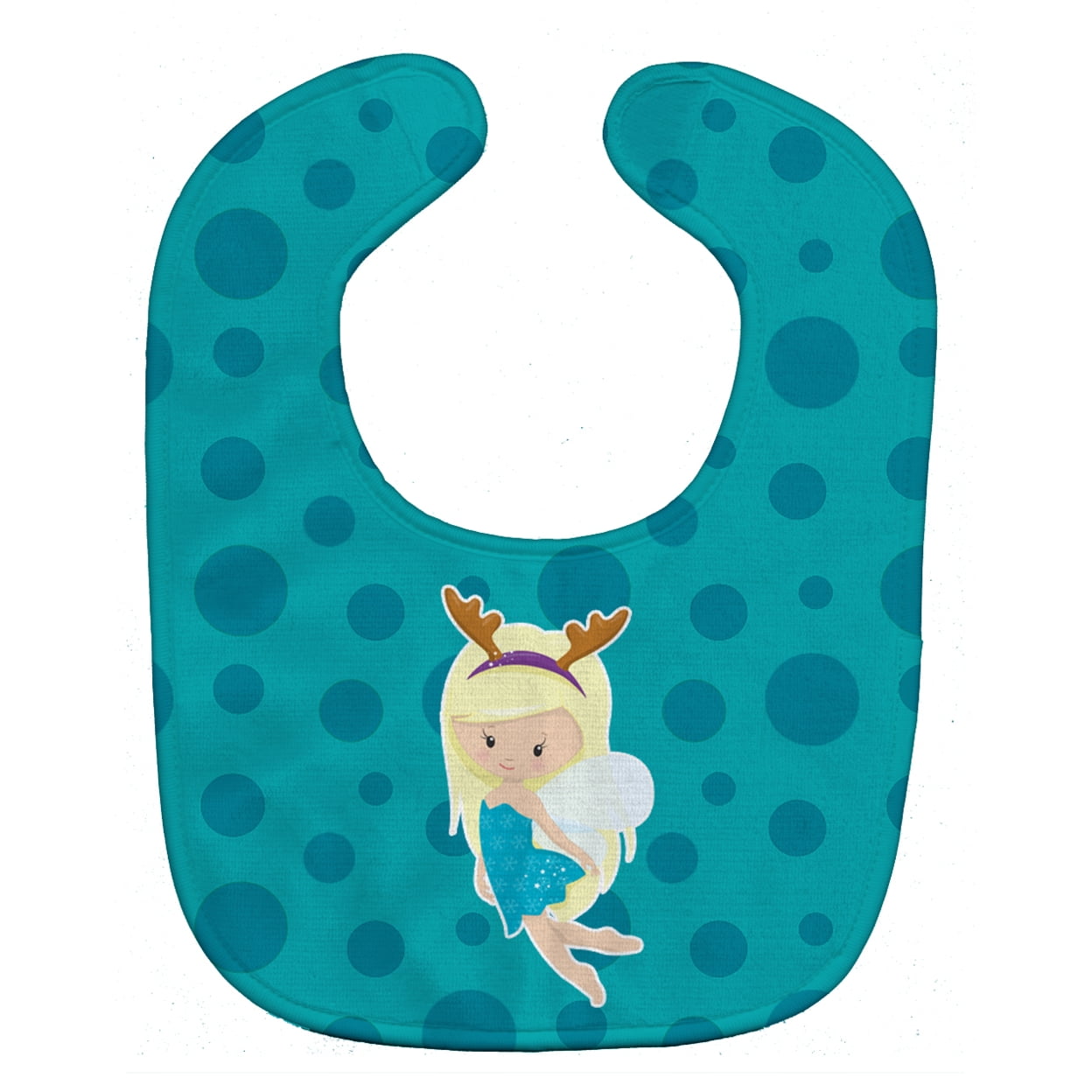 BB9149BIB Blonde Haired Christmas Fairy Baby Bib