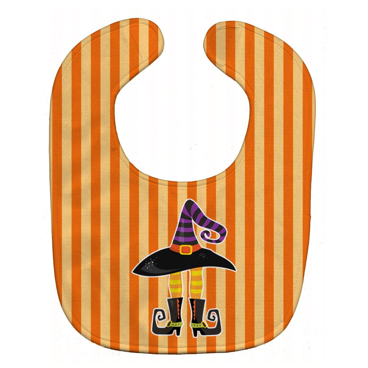 BB9161BIB Halloween Witchs Hat & Legs Baby Bib