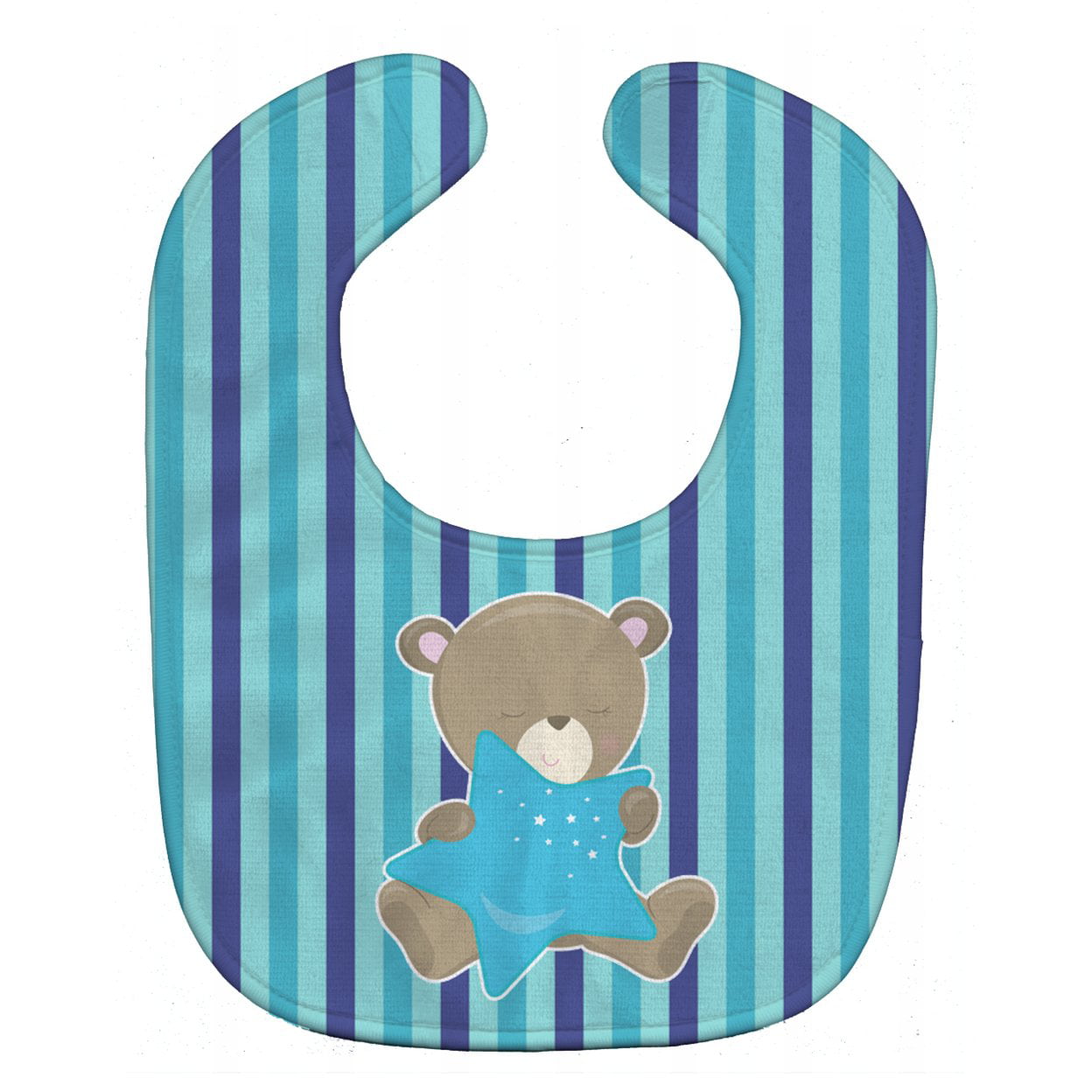 Baby Boy Bear With Star Baby Bib