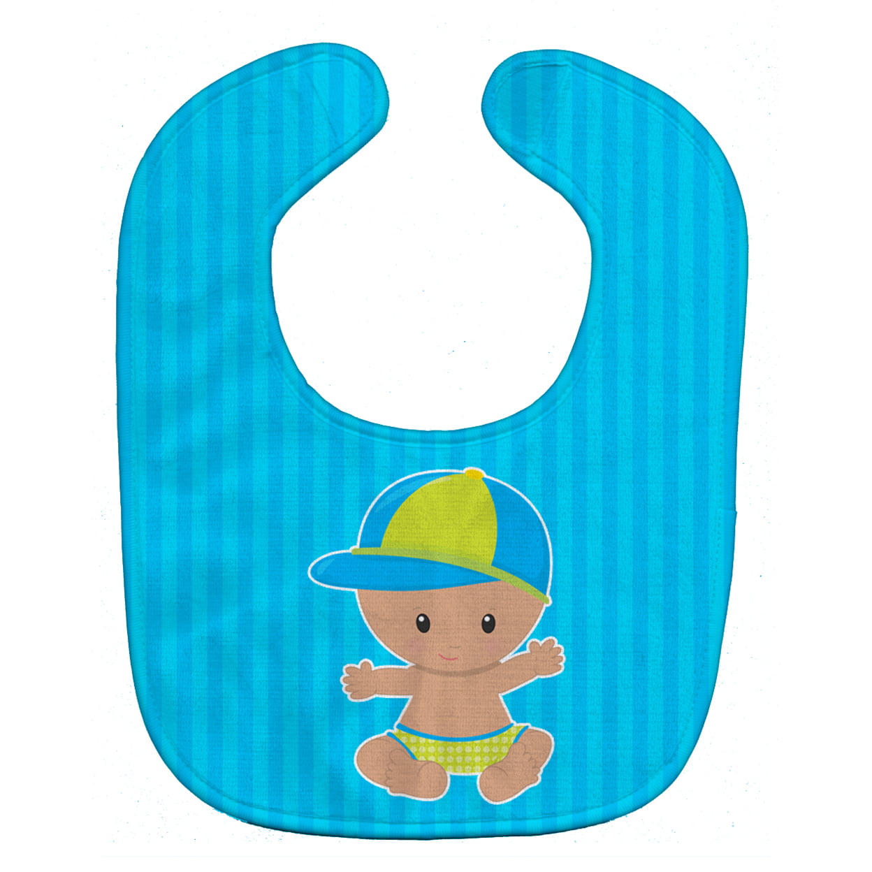 BB8651BIB Beach Baby Boy With Hat Baby Bib