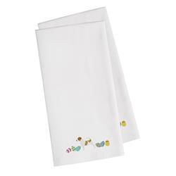 Ck1657whtwe Jack Russell Terrier Easter White Embroidered Kitchen Towel - Set Of 2