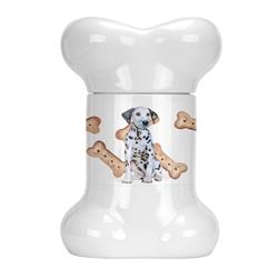 Ck2288bstj Dalmatian Puppy Bone Shaped Treat Jar