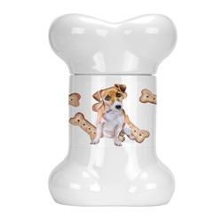 Ck2293bstj Jack Russell Terrier No.2 Bone Shaped Treat Jar
