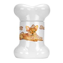 Ck2301bstj Toy Terrier Bone Shaped Treat Jar