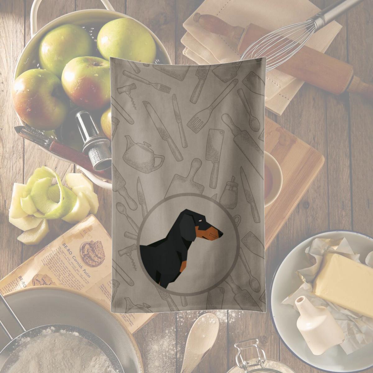 Picture of Carolines Treasures CK2180KTWL Dachshund in the Kitchen Kitchen Towel