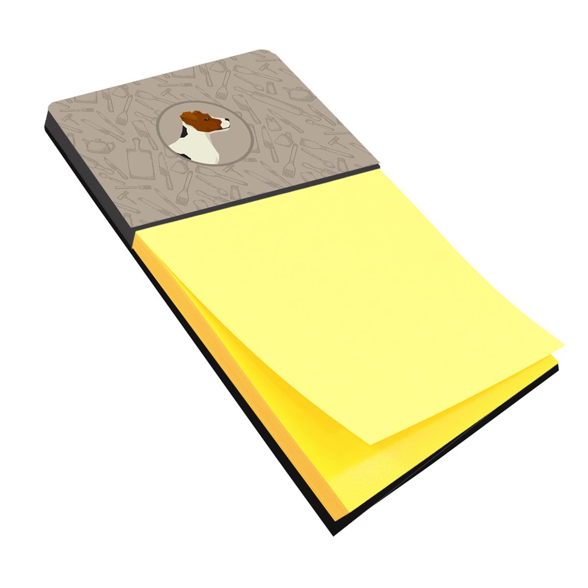 Ck2194sn Jack Russell Terrier In The Kitchen Sticky Note Holder