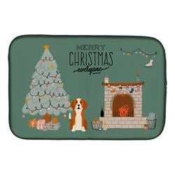 UPC 780257000038 product image for 14 x 21 in. English Foxhound Christmas Everyone Dish Drying Mat | upcitemdb.com
