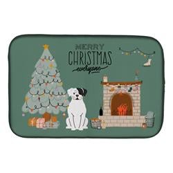 UPC 780257000045 product image for 14 x 21 in. White Boxer Christmas Everyone Dish Drying Mat | upcitemdb.com