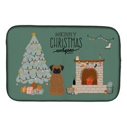 UPC 780257000052 product image for 14 x 21 in. Brindle Boxer Christmas Everyone Dish Drying Mat | upcitemdb.com