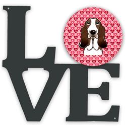 UPC 194030198490 product image for BB5313WALV 11.5 x 11.75 in. Basset Hound Metal Artwork Love Wall Decor | upcitemdb.com