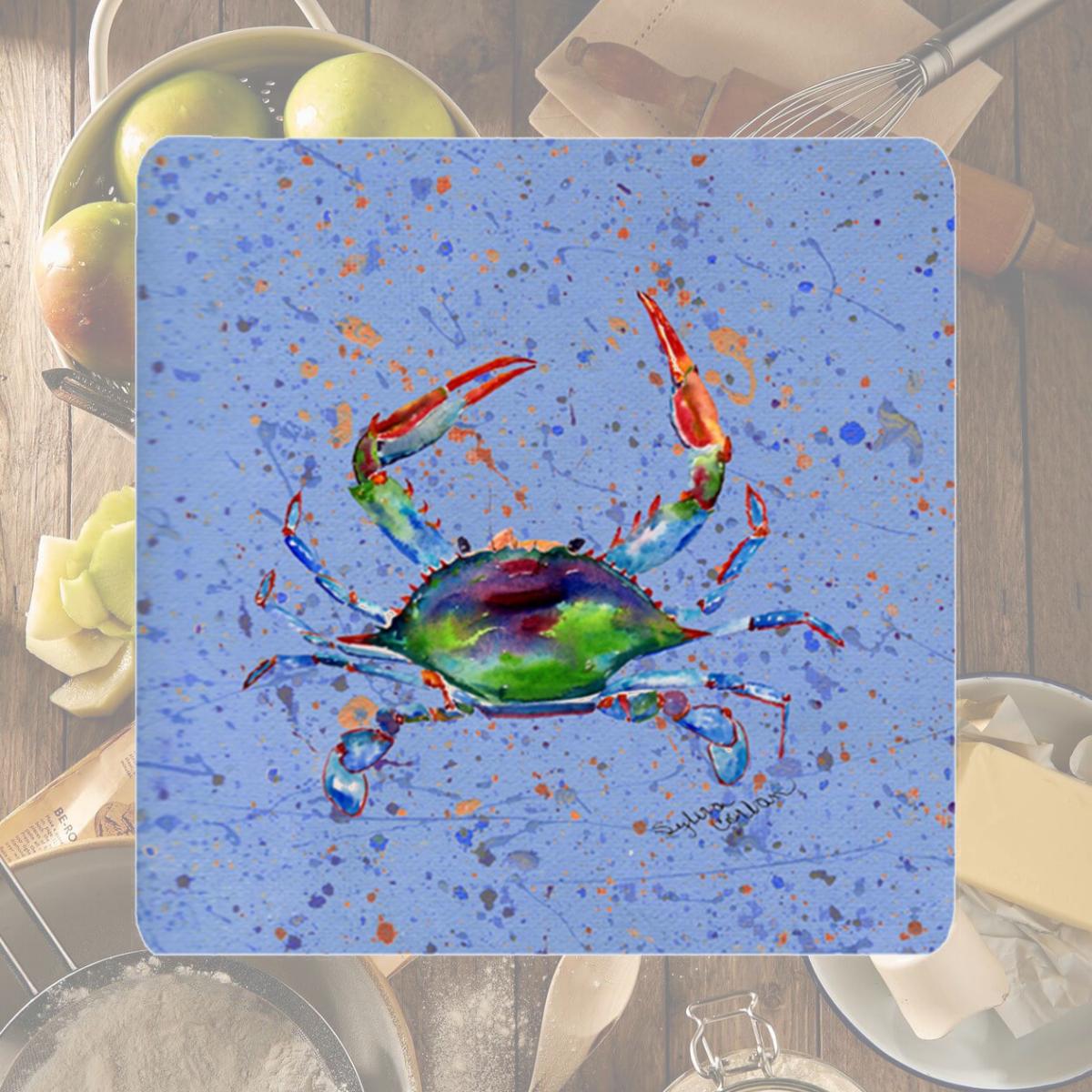 Picture of Carolines Treasures 8457FC Crab Foam Coasters - Set 4