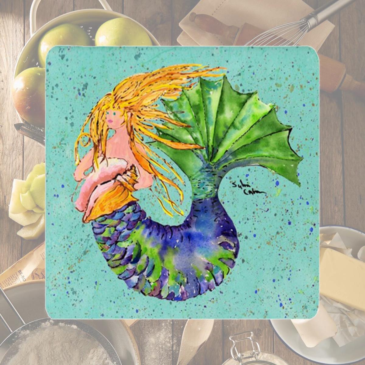 Picture of Carolines Treasures 8336FC Mermaid Foam Coasters - Set 4