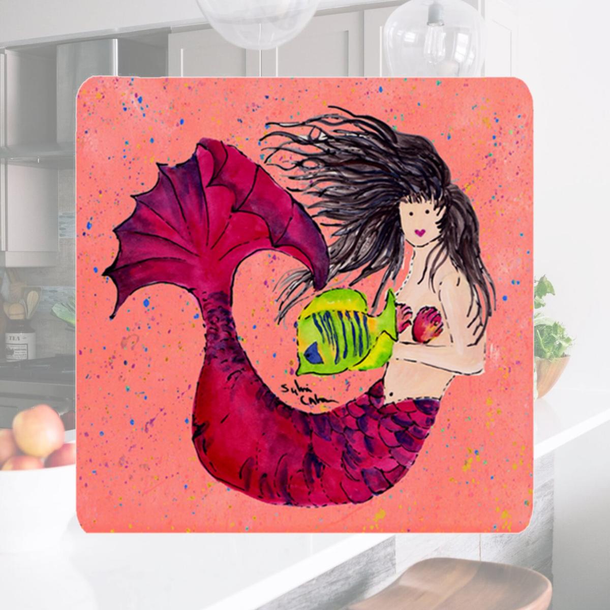 Picture of Carolines Treasures 8338FC Mermaid Foam Coasters - Set 4
