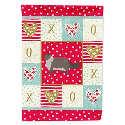 CK5673CHF 28 x 0.01 x 40 in. Persian Modern No.2 Cat Love Canvas House Flag