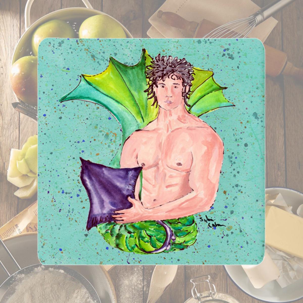 Picture of Carolines Treasures 8345FC Merman Foam Coasters - Set 4