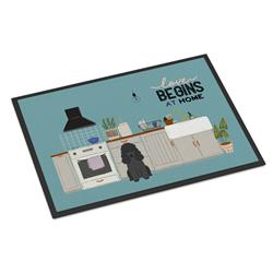 UPC 758218827703 product image for 24 x 36 in. Black Poodle Kitchen Scene Indoor or Outdoor Mat | upcitemdb.com