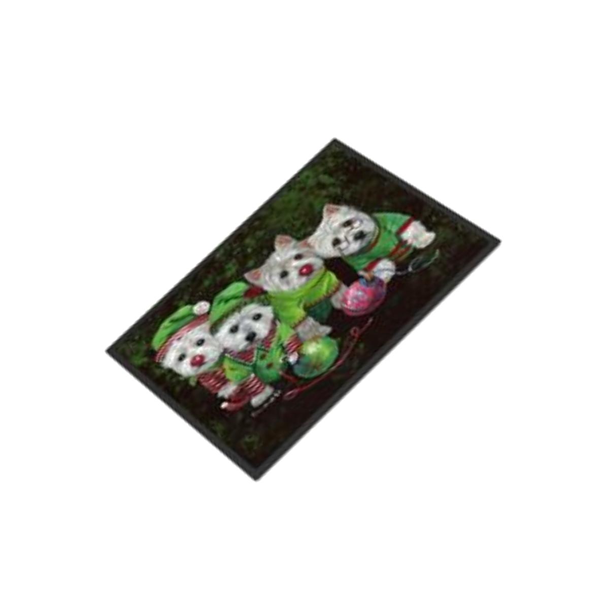 Picture of Carolines Treasures PPP3285JMAT 24 x 36 in. Westie Christmas Santas Assistants Indoor or Outdoor Mat